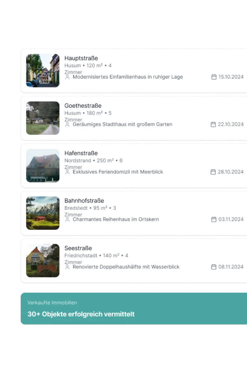 Erfolgreich vermittelte Immobilie