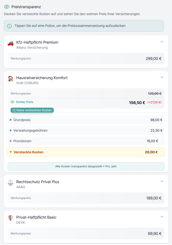 Volle Transparenz statt Tarif-Dschungel